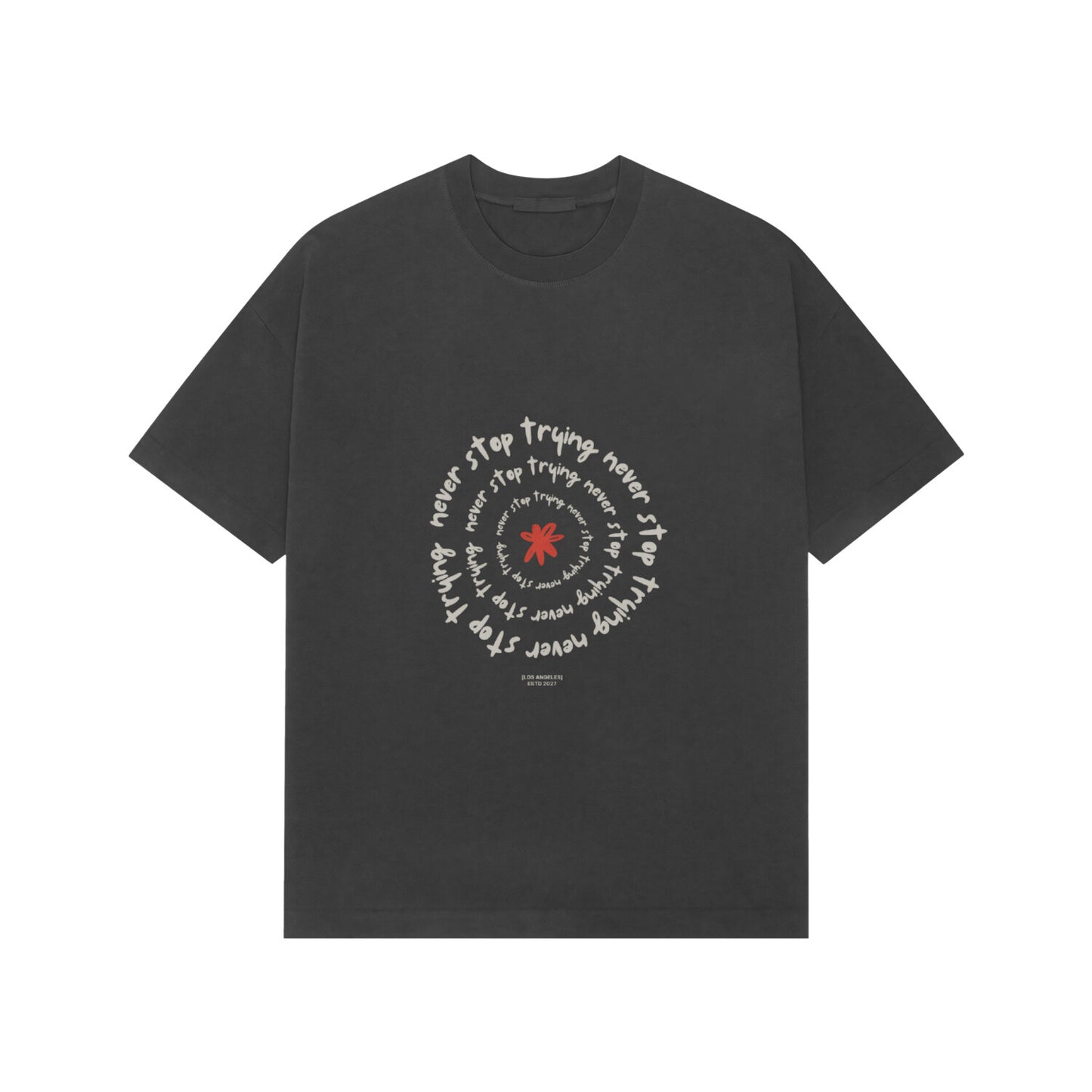 BLACK ILLUSTRATVE OVER-TEES