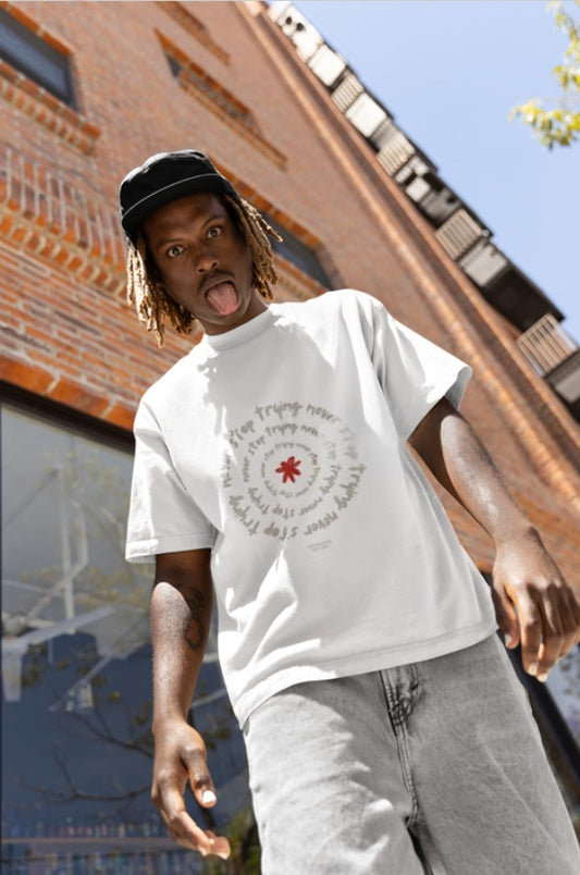 WHITE ILLUSTRATVE OVER-TEES