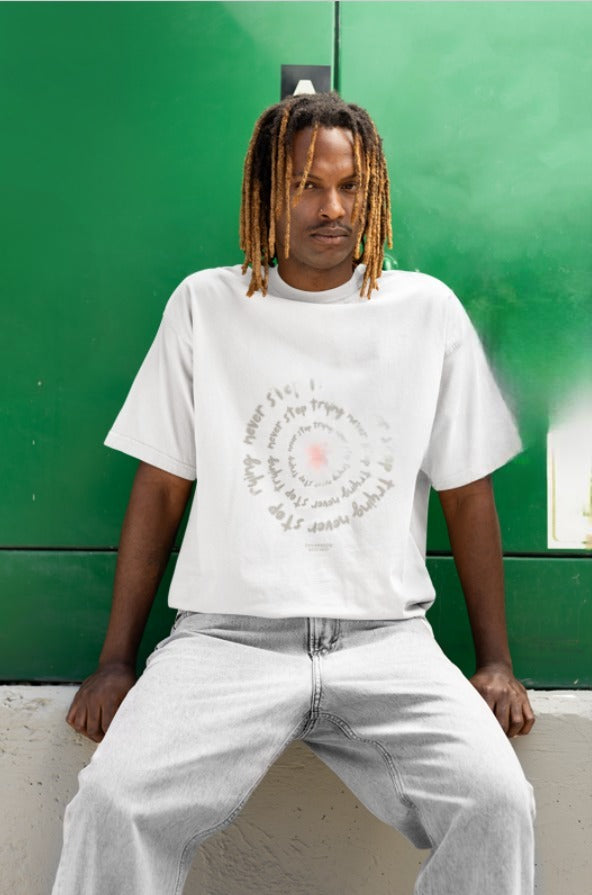 WHITE ILLUSTRATVE OVER-TEES