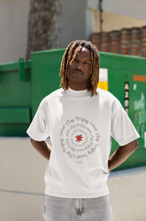 WHITE ILLUSTRATVE OVER-TEES