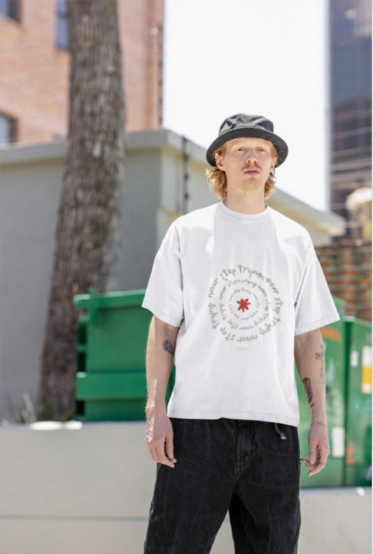 WHITE ILLUSTRATVE OVER-TEES