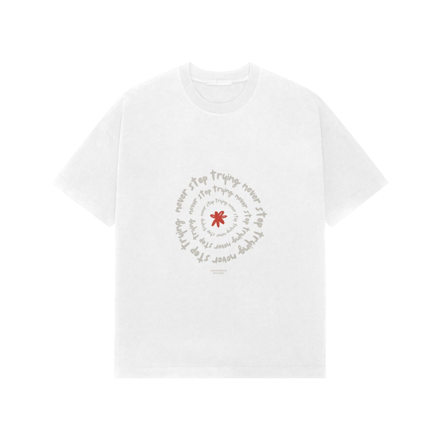 WHITE ILLUSTRATVE OVER-TEES