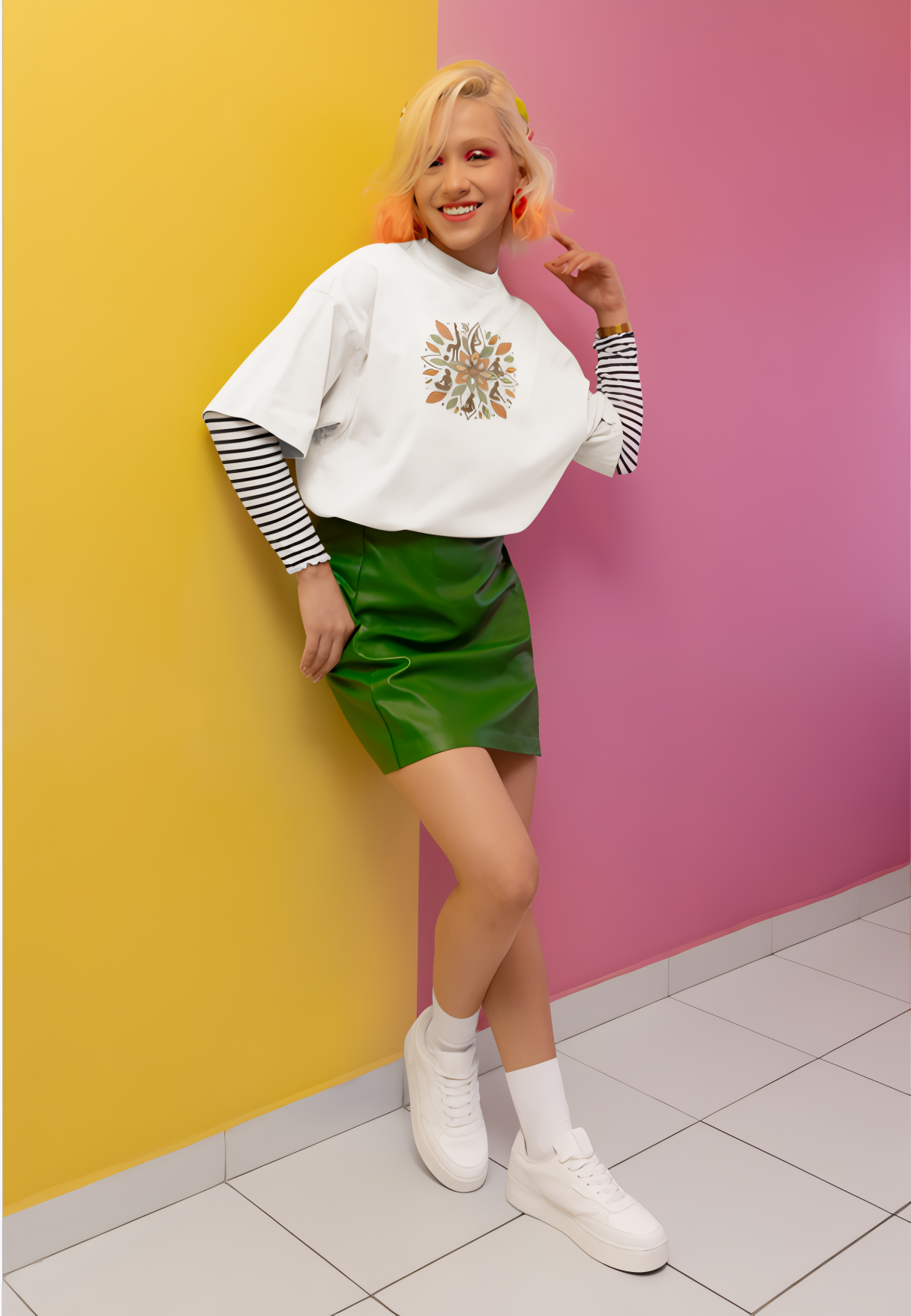 FLORAL OVER-TEES
