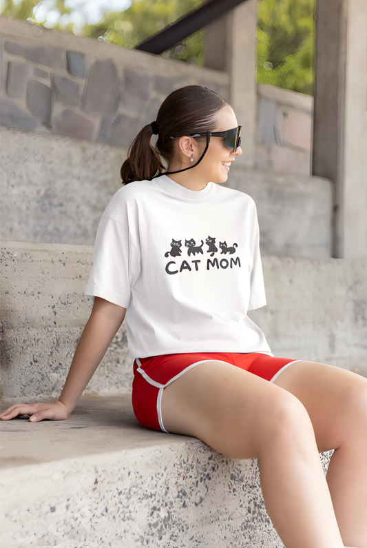 CAT MOM OVER-TEES
