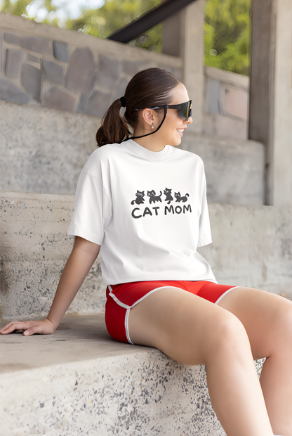 CAT MOM OVER-TEES
