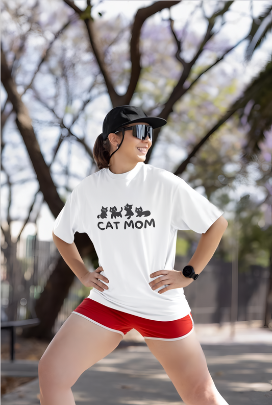 CAT MOM OVER-TEES