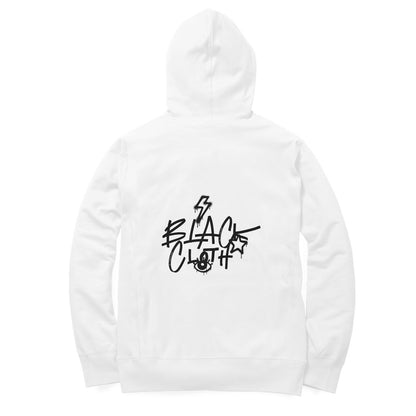 BLACK CLOTH OVERSIZED HOODIE